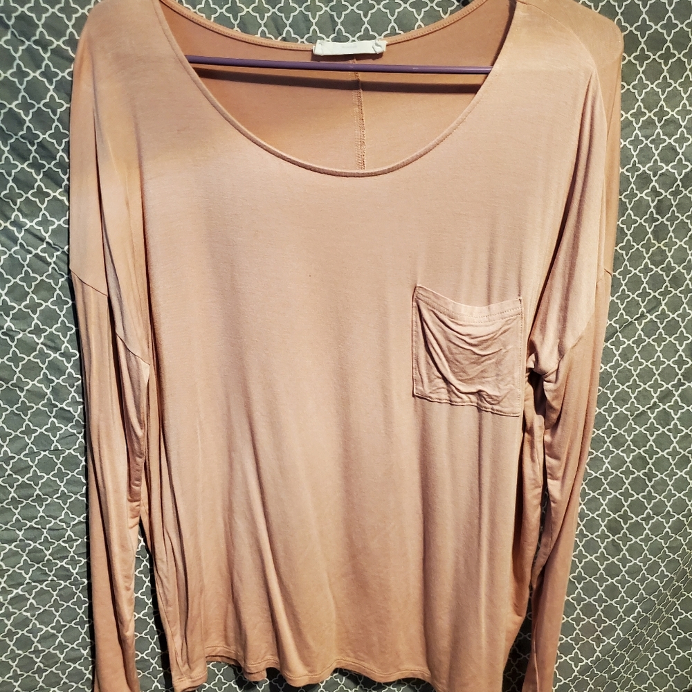 Blush flowy long sleeve